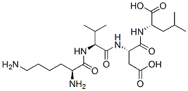 lysyl-valyl-aspartyl-leucine 结构式