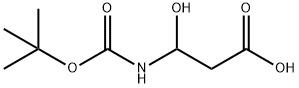 Propanoic acid, 3-[[(1,1-dimethylethoxy)carbonyl]amino]-3-hydroxy- (9CI) Structure