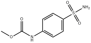 Methyl [4-(aminosulfonyl)phenyl]carbamate Struktur