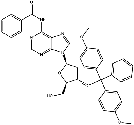 N6-BENZOYL-3'-O-(4,4'-DIMETHOXYTRITYL)-2'-DEOXYADENOSINE|N-苯甲酰基-3'-O-(4,4'-二甲氧基三苯甲基)-2'-脱氧腺苷