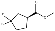 (S)-Methyl 3,3-difluorocyclopentanecarboxylate, 1408002-87-8, 结构式