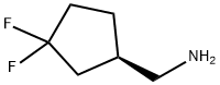 (R)-3,3-Difluoro-cyclopentanemethanamine 化学構造式