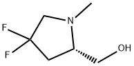 (S)-(4,4-二氟-1-甲基吡咯烷-2-基)甲醇, 1408057-44-2, 结构式