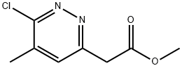 Methyl (6-chloro-5-methyl-pyridazin-3-yl)acetate 化学構造式