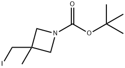 1-Boc-3-(iodomethyl)-3-methyl-azetidine, 1408074-76-9, 结构式