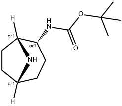 endo-2-(Boc-amino)-8-azabicyclo[3.2.1]octane Structure