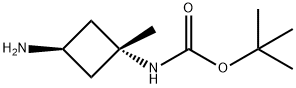 cis-(3-AMino-1-Methyl-cyclobutyl)carbaMic acid tert-butyl este Structure