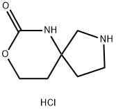 8-Oxa-2,6-diaza-spiro[4.5]-decan-7-one hydrochloride Struktur