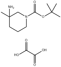 3-AMino-1-Boc-3-Methylpiperidine heMioxalate Struktur