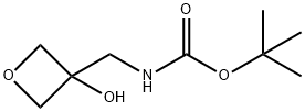 tert-butyl N-[(3-hydroxyoxetan-3-yl)methyl]carbamate Struktur