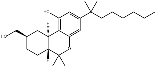 11-hydroxy-3-(1',1'-dimethylheptyl)hexahydrocannabinol 结构式