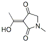 2,4-Pyrrolidinedione, 3-(1-hydroxyethylidene)-1-methyl-, (Z)- (9CI) 结构式
