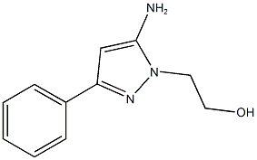 2-(5-AMINO-3-PHENYL-1H-PYRAZOL-1-YL)ETHANOL Structure