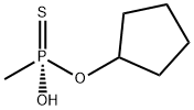 Phosphonothioic acid, methyl-, O-cyclopentyl ester, (S)- (9CI),140851-37-2,结构式
