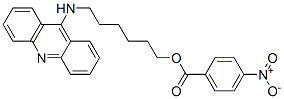 9-((6-(4-nitrobenzoyloxy)hexyl)amino)acridine,140866-77-9,结构式