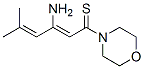140868-77-5 Morpholine,  4-(3-amino-5-methyl-1-thioxo-2,4-hexadienyl)-  (9CI)