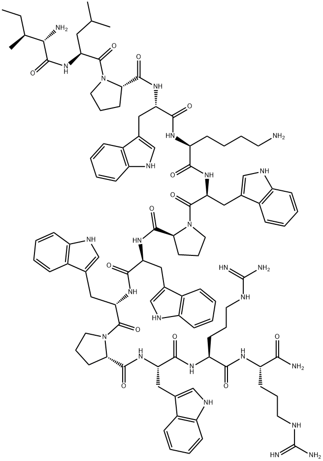 抗菌肽Indolicidin, 140896-21-5, 结构式