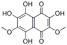 3,6-Dimethoxy-2,5,7,8-tetrahydroxy-1,4-naphthoquinone,14090-99-4,结构式
