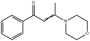3-モルホリノ-1-フェニル-2-ブテン-1-オン 化学構造式