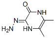 2,3-Pyrazinedione,  1,4-dihydro-5,6-dimethyl-,  monohydrazone  (9CI) 结构式