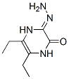 2,3-Pyrazinedione,5,6-diethyl-1,4-dihydro-,monohydrazone(9CI) Structure