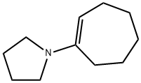 1-(1-Cycloheptenyl)pyrrolidine Structure