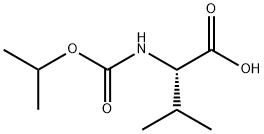 N-异丙氧羰基-L-缬氨酸 结构式