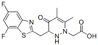 3,4-dihydro-4-oxo-5,6-dimethyl-3-((5,7-difluorobenzothiazol-2-yl)methyl)-1-pyridazineacetic acid,140926-46-1,结构式
