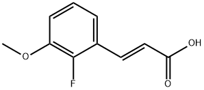 (2E)-3-(2-Fluoro-3-Methoxyphenyl)-2-Propenoic Acid Struktur