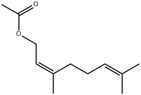 酢酸 ネリル 化学構造式