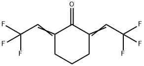 2,6-BIS-[2,2,2-TRIFLUORO-ETH-(E)-YLIDENE]-CYCLOHEXANONE 结构式