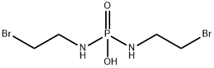 N,N'-Bis(2-bromoethyl)phosphorodiamidic acid  化学構造式