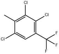 2,3,5-TRICHLORO-4-METHYL-BENZOTRIFLUORIDE 化学構造式