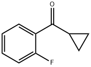 2-フルオロフェニルシクロプロピルケトン 化学構造式
