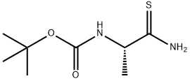 N-[(1S)-1-氨基甲硫酰乙基]氨基甲酸叔丁酯, 141041-86-3, 结构式