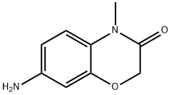 7-氨基-4-甲基-2H-1,4-苯并恶嗪-3(4H)-酮 结构式