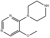 4-(ピペラジン-1-イル)-5-メトキシピリミジン 化学構造式