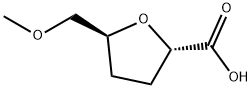 2-Furancarboxylicacid,tetrahydro-5-(methoxymethyl)-,(2S-trans)-(9CI) 结构式