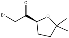 Ethanone, 2-bromo-1-(tetrahydro-5,5-dimethyl-2-furanyl)-, (S)- (9CI) Structure