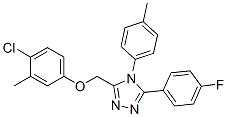 3-[(4-chloro-3-methyl-phenoxy)methyl]-5-(4-fluorophenyl)-4-(4-methylph enyl)-1,2,4-triazole|