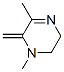 Pyrazine, 1,2,5,6-tetrahydro-1,3-dimethyl-2-methylene- (9CI) Structure