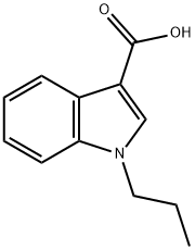 1-丙基-1H-吲哚-3-羧酸 结构式