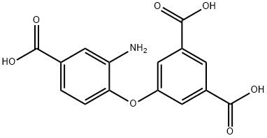 5-(2-アミノ-4-カルボキシフェノキシ)イソフタル酸 化学構造式