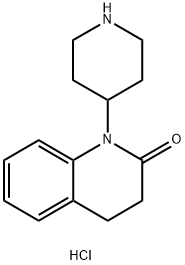 1-(4-Piperidyl)-1,2,3,4-tetrahydro-2-quinolinone hydrochloride Struktur