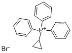 シクロプロピルトリフェニルホスホニウム ブロミド 化学構造式