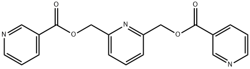 2,6-Pyridine dimethanol dinicotinoate 结构式