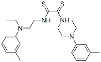 N,N'-Bis[2-[ethyl(3-methylphenyl)amino]ethyl]-1,2-dithioxoethane-1,2-diamine 结构式
