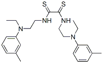 N,N'-Bis[2-[ethyl(3-methylphenyl)amino]ethyl]-1,2-dithioxoethane-1,2-diamine,14118-02-6,结构式