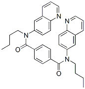 bis-(n-butyl)-N,N'-bis-(6-quinoyl)terephthalamide Struktur