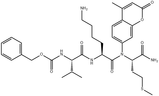 BENZYLOXYCARBONYL-L-VALYL-L-LYSYL-L-METHIONINE 4-METHYLCOUMARYL-7-AMIDE HYDROCHLORIDE
